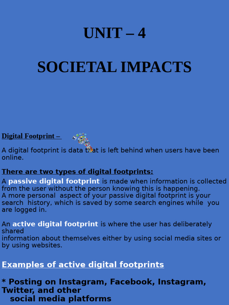 Understanding Digital Footprints and IPR | PDF | Intellectual Property ...