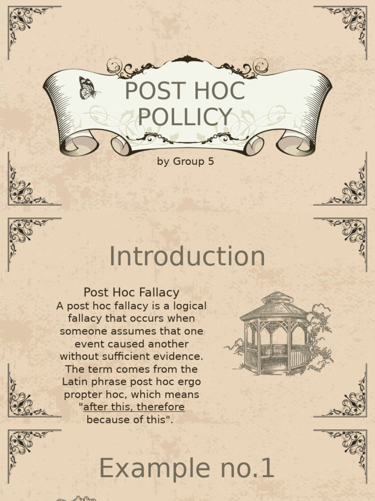 Understanding Post Hoc Fallacy | PDF
