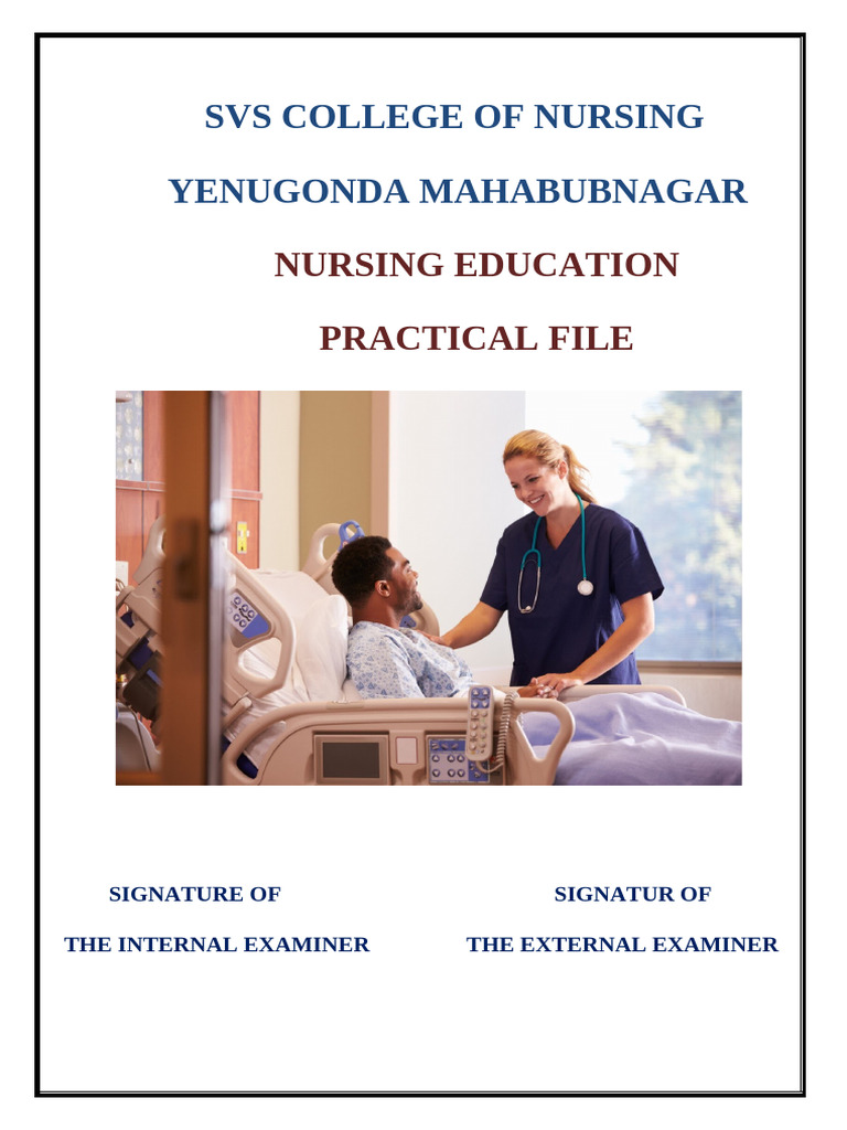 Nursing Education Practical File | PDF
