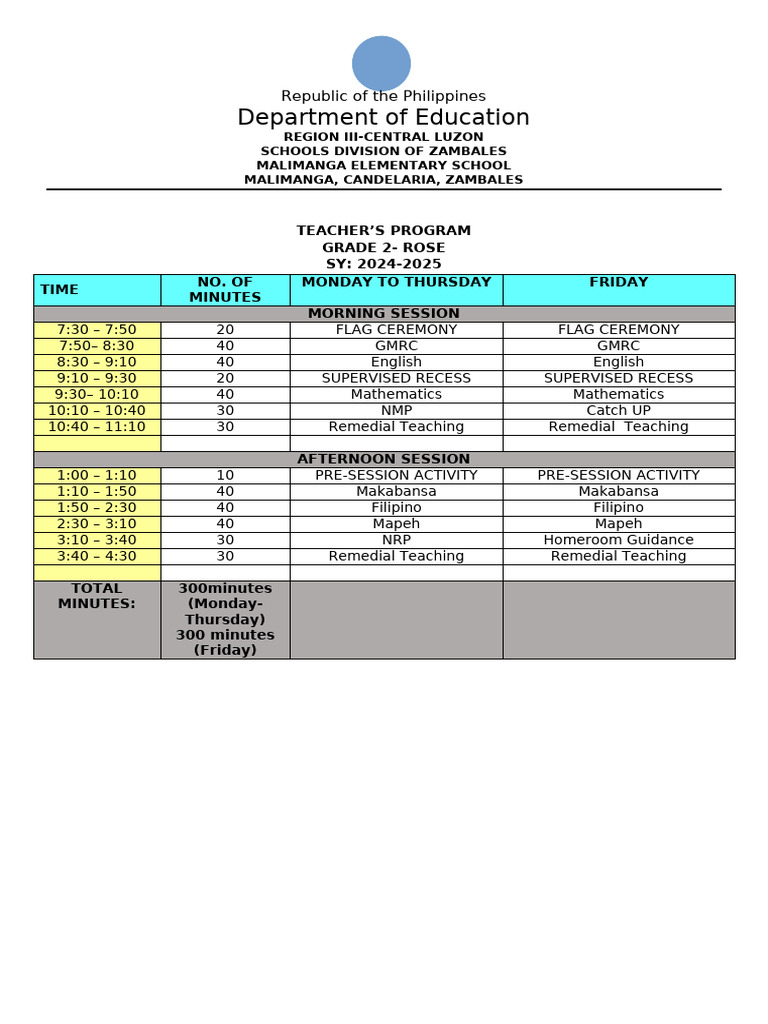 class-program-grd-2 | PDF