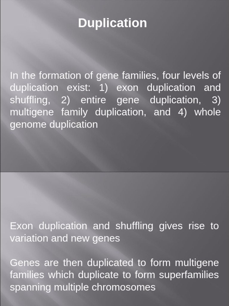 Gene Duplication and Genetic Markers | PDF | Genetic Marker | Genetics