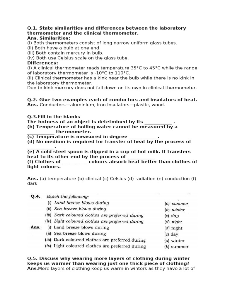Heat Pdf Thermometer Temperature