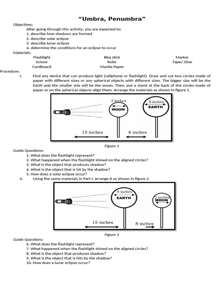 Understanding Shadows and Eclipses | PDF