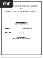 A Project Report On Ratio Analysis