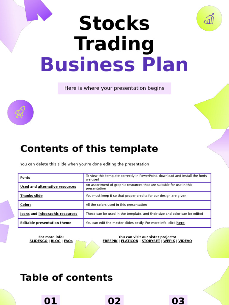 Stocks Trading Business Plan Template | PDF | Marketing | Business Process