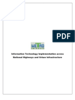 Information Technology Implementation Across National Highways and Urban Infrastructure