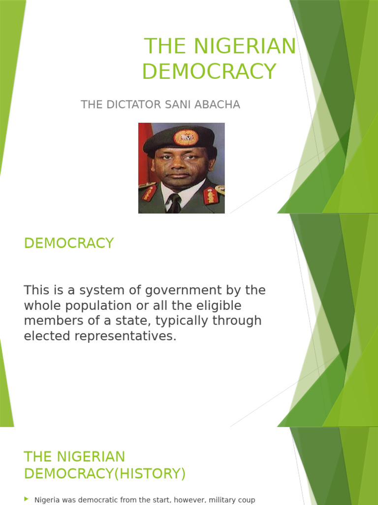 History of Democracy in Nigeria | PDF