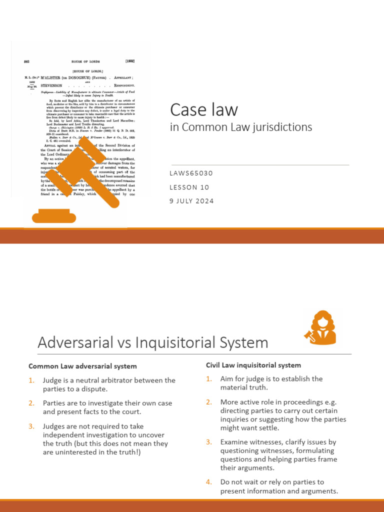 Common Law vs Civil Law Systems Explained | PDF | Precedent | Case Law