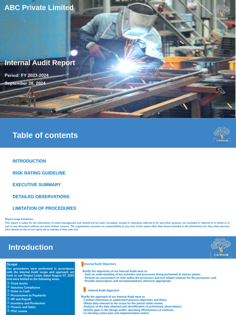 Internal Audit Report FY 2023-2024 | PDF | Procurement | Audit