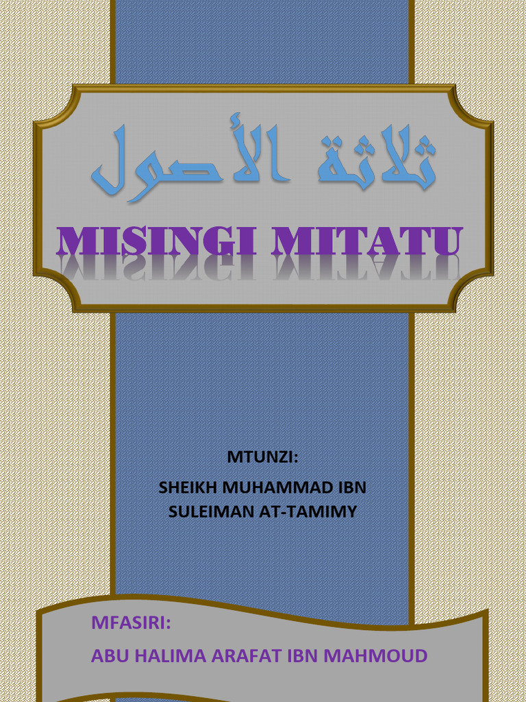 Misingi Mitatu New | PDF