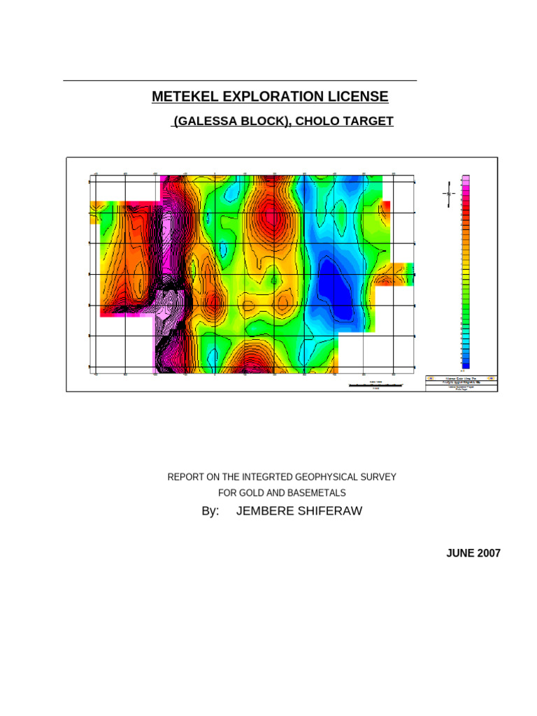 Geophysical Survey Report: Cholo Target | PDF | Magnetometer | Geology