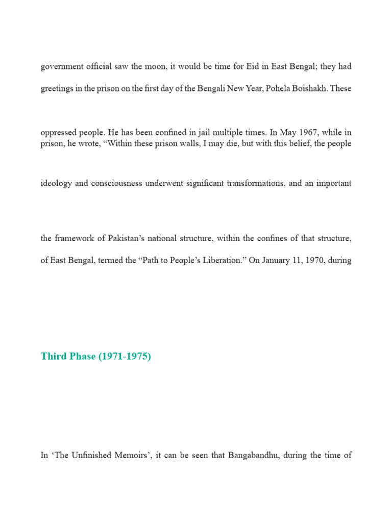 Bangabandhu S Political Journey In Bangladesh Pdf Bangladesh