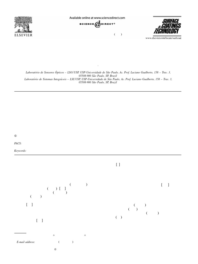 PECVD-TEOS Silicon Oxide Properties | PDF | Thin Film | Mosfet