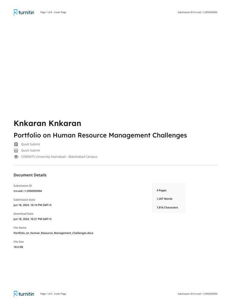 HRM Challenges in Modern Business | PDF | Human Resource Management ...