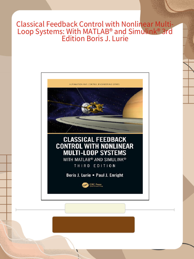 Classical Feedback Control with Nonlinear Multi-Loop Systems: With ...