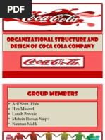 Organizational Structure of Coca Cola Company