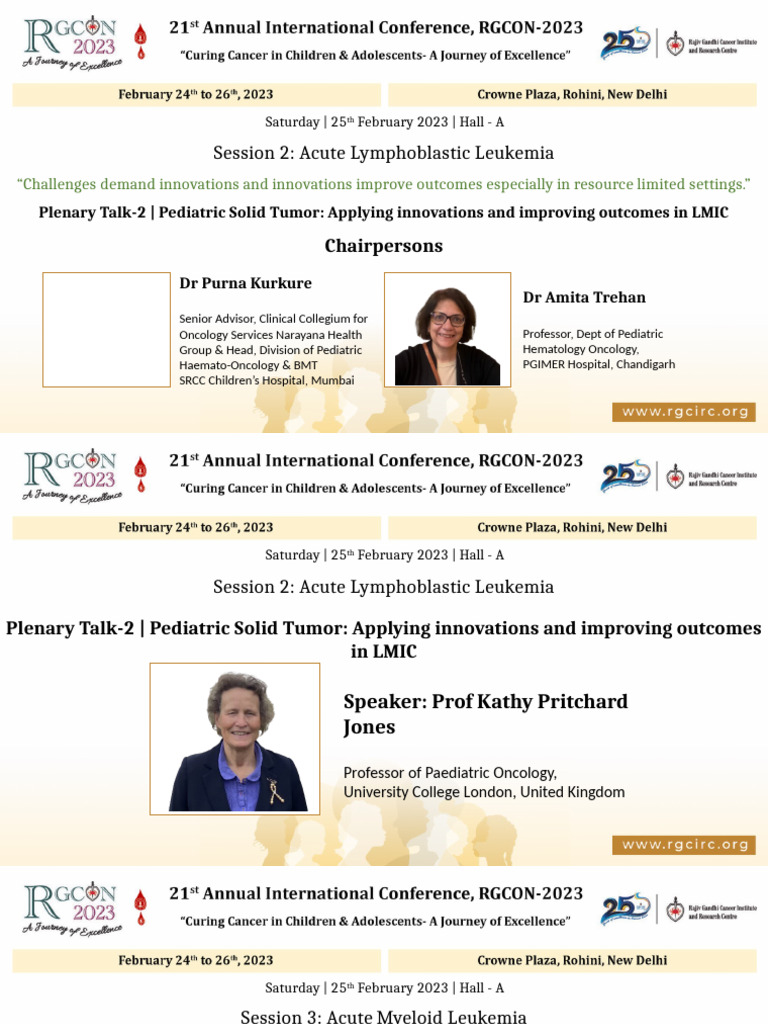 Pediatric Hematology Oncology Conference 2023 | PDF | Leukemia ...