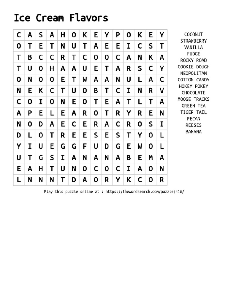 Thewordsearch Com Ice Cream Flavors 416 1 PDF