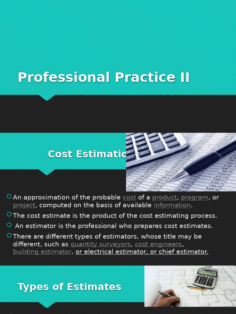 Cost Estimation Techniques in Construction | PDF | Business