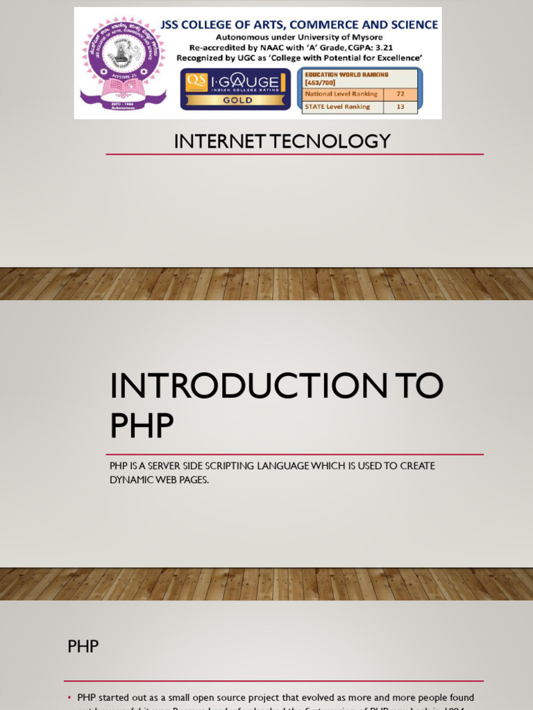 Introduction to PHP Basics and Features | PDF | Php | Variable ...