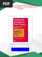 Fundamental Techniques of Plastic Surgery and Their Surgical