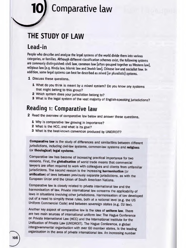 Comparative Law | PDF