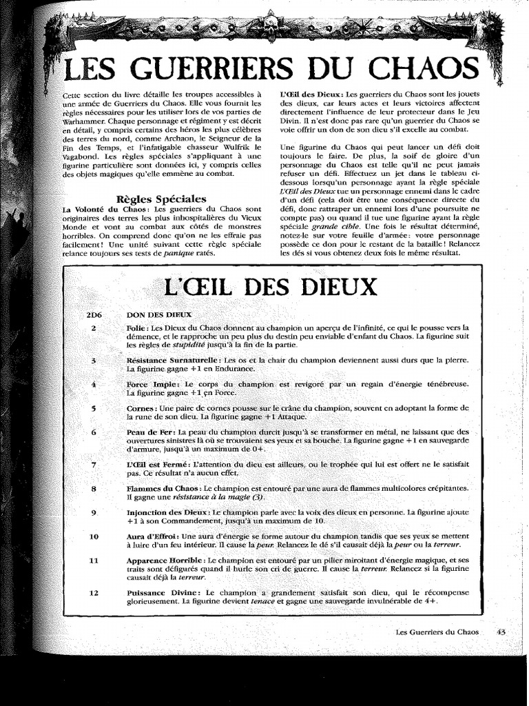 Livre D'armée VF Guerriers Du Chaos V8 - Scribd