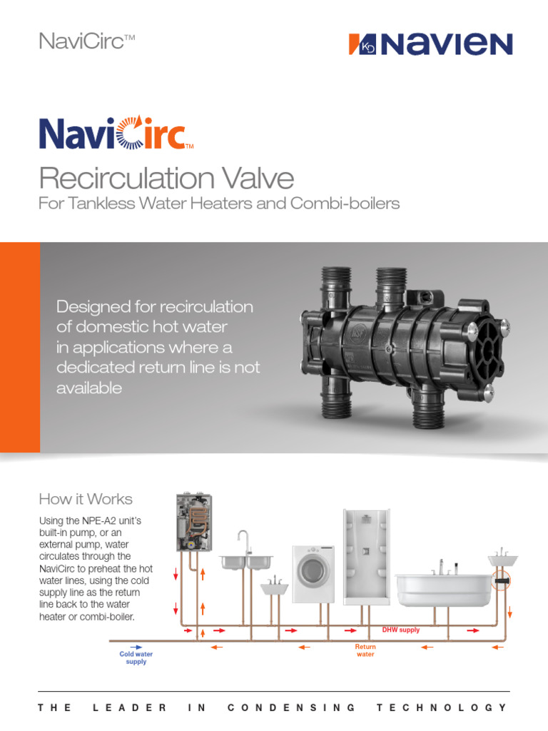 Navien F Navicirc | PDF | Water Heating | Chemical Engineering