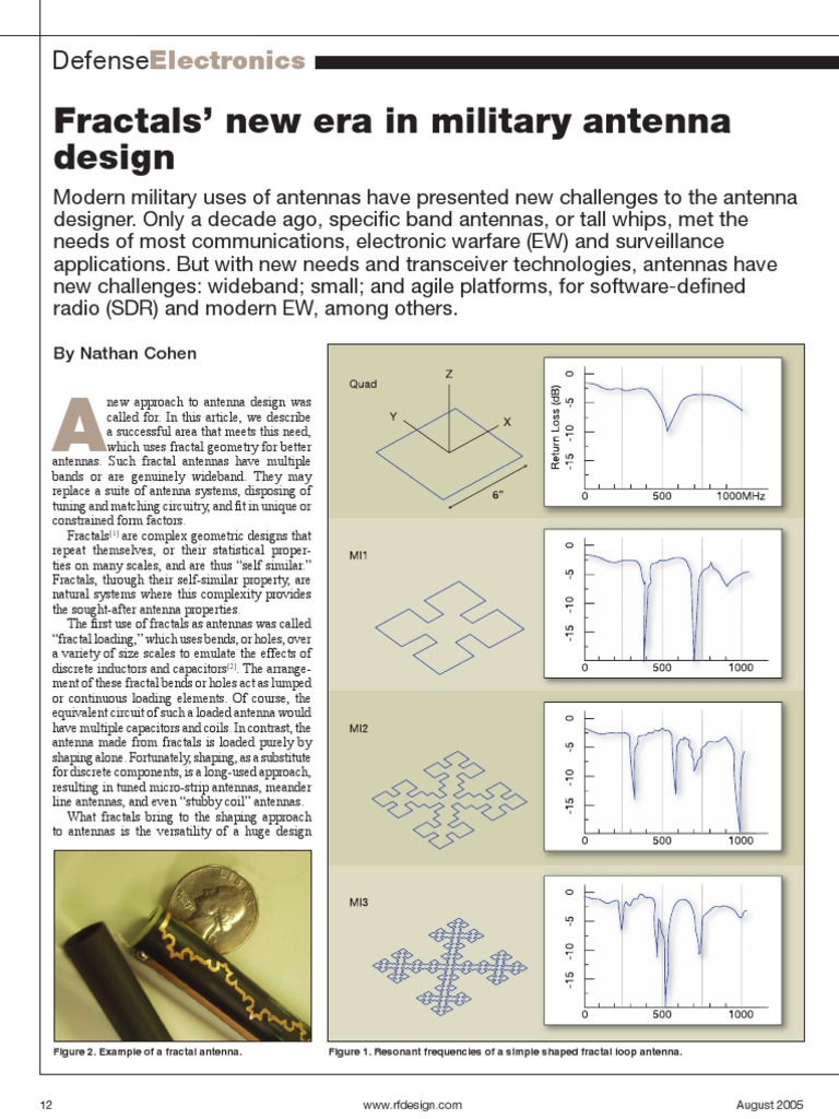 Fractal Antenna Parameters | PDF | Antenna (Radio) | Telecommunications ...