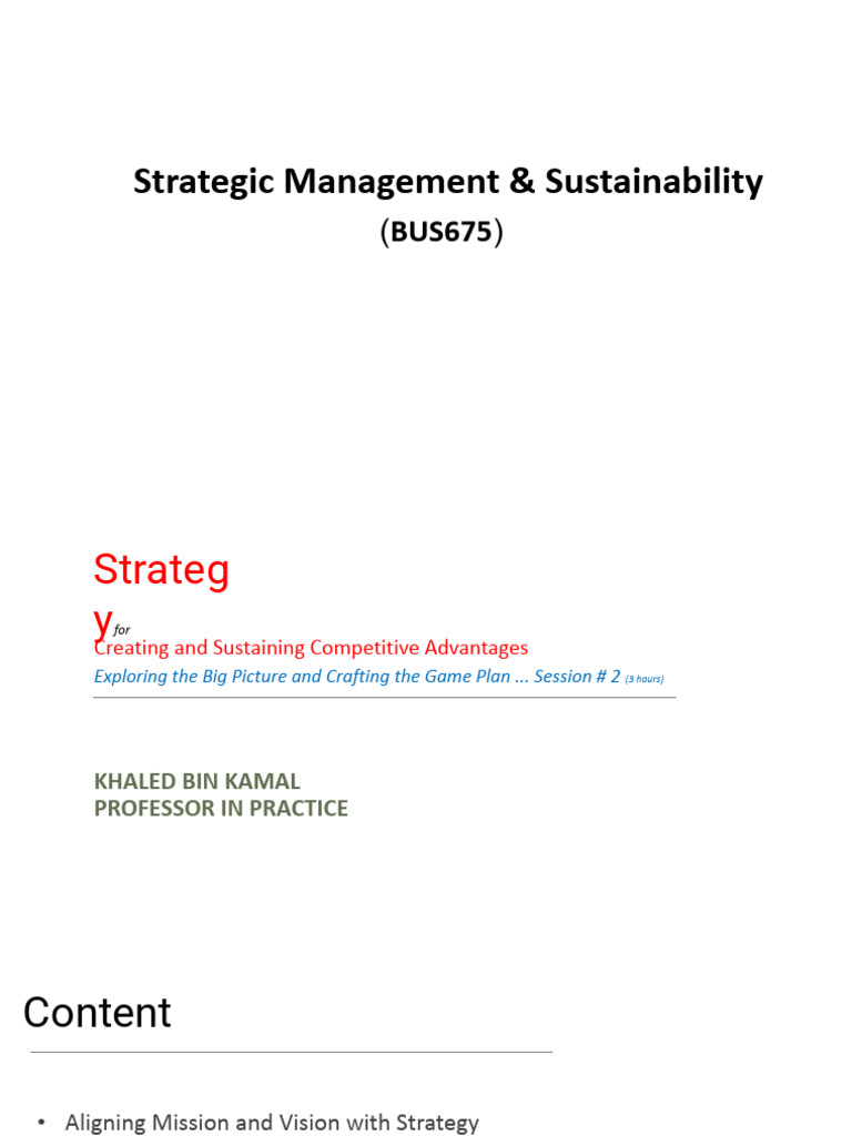 Bus675 2 Pdf Strategic Management Business
