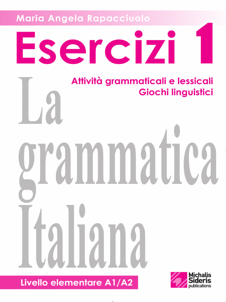La Grammatica Italiana ESERCIZI 1 | PDF