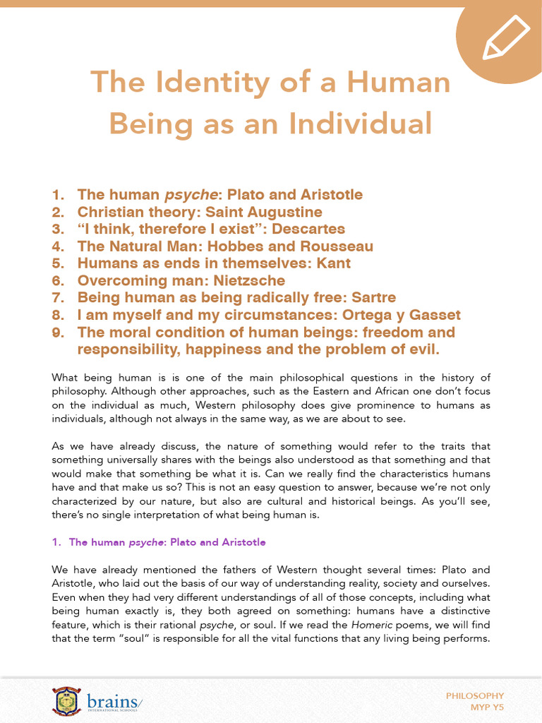 Understanding Human Identity in Philosophy | PDF | Existentialism ...