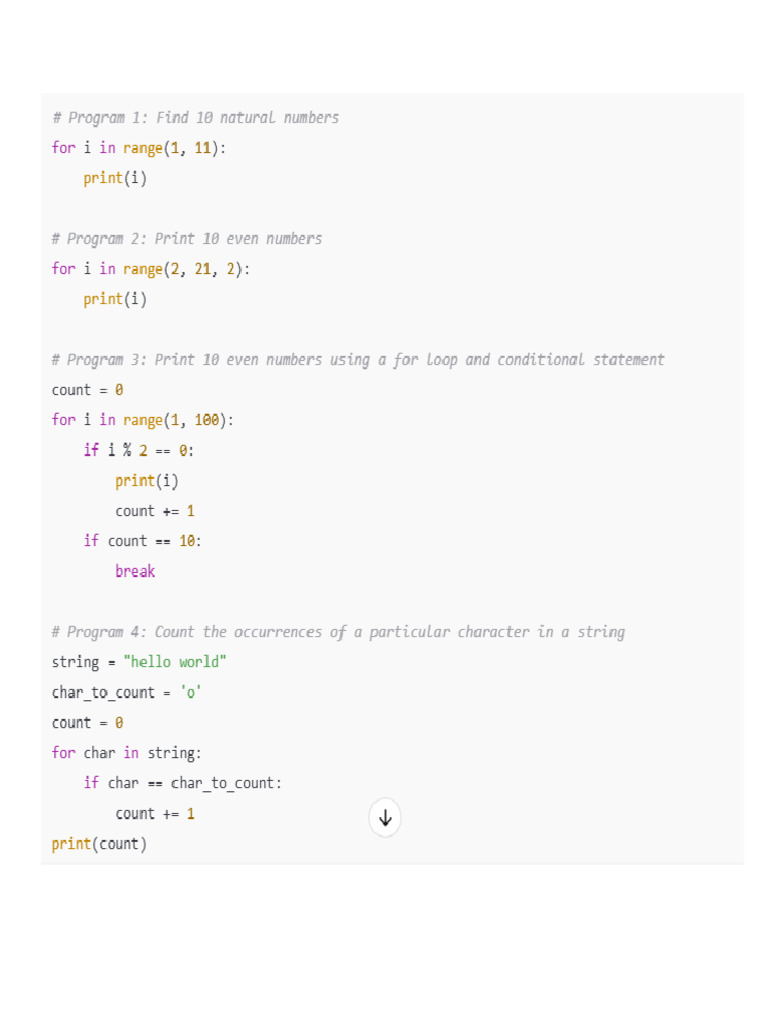 Practical Program Code 1 | PDF