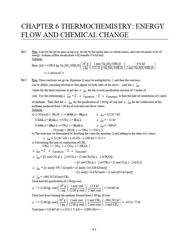 Silberberg6eISMChapter6 2 | PDF | Chemical Reactions | Mole (Unit)