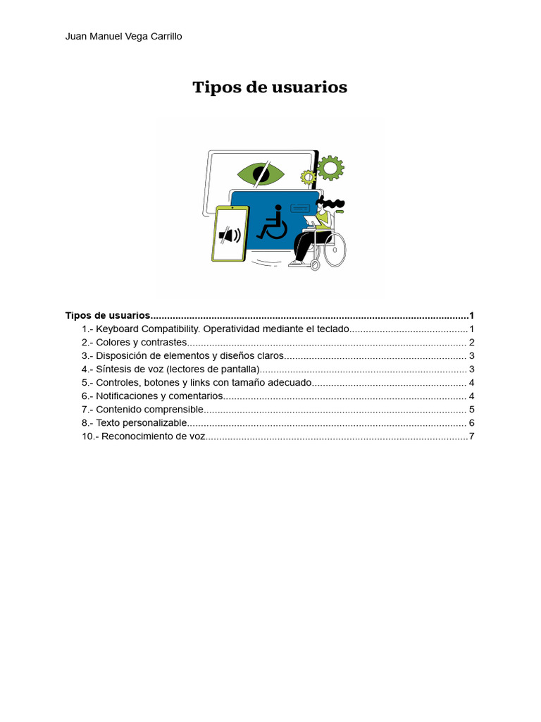 Tipos de usuarios y accesibilidad web | PDF | Red mundial | Internet y web
