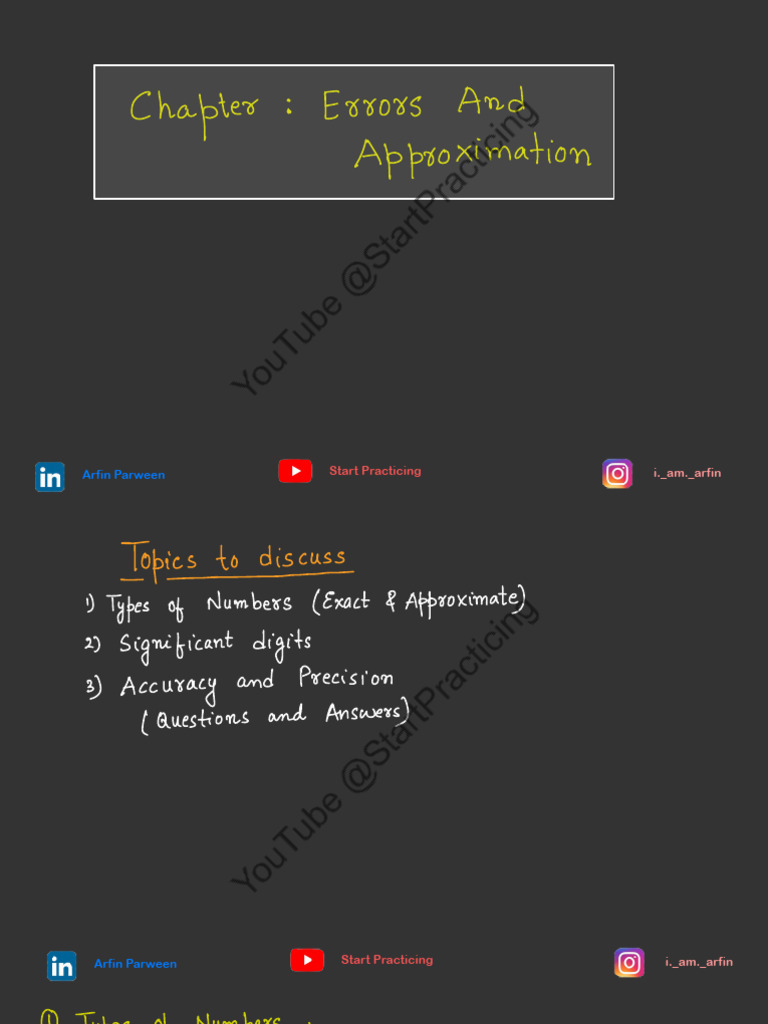Understanding Errors and Approximation | PDF | Significant Figures ...