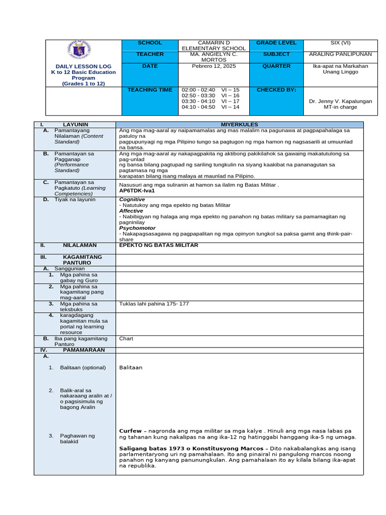 Ap QRT 4 Week 1 Day 3 | PDF