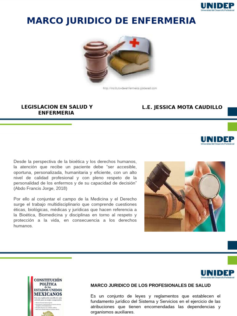 Marco Juridico de Enfermeria | PDF | Enfermería | Justicia