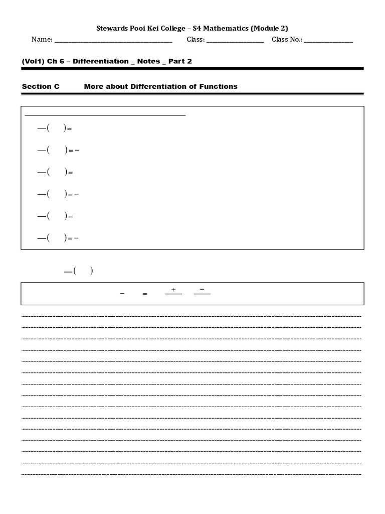 Differentiation of Trigonometric Functions | PDF | Trigonometric ...