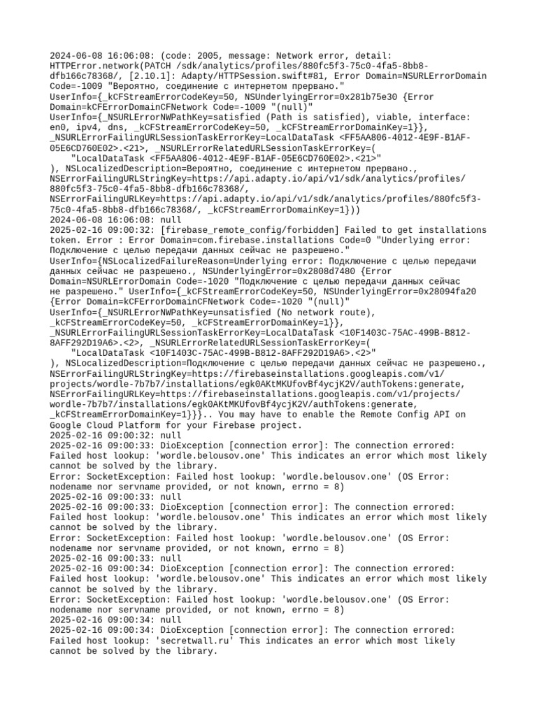 Errorlogs Yes | PDF | Computer Science | Software Engineering