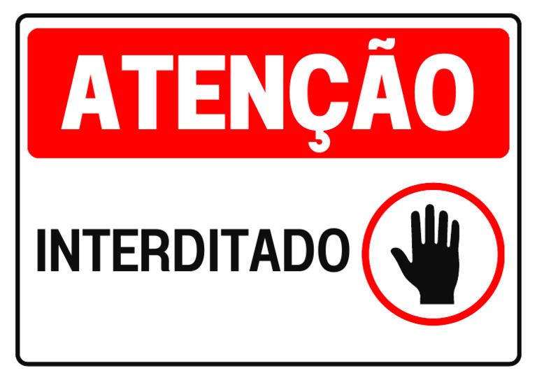Aviso de Interdição e Atenção | PDF