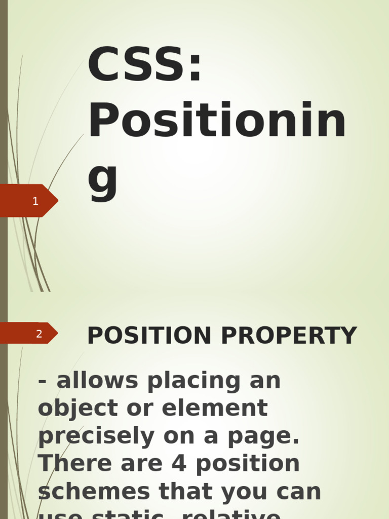 3RD LESSON 4 CSS Posiition and Float | PDF | Computer Programming ...