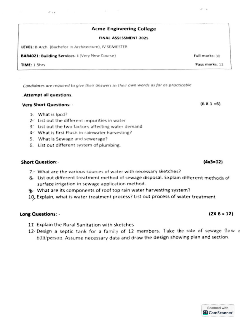 Fourth Sem Papers | PDF