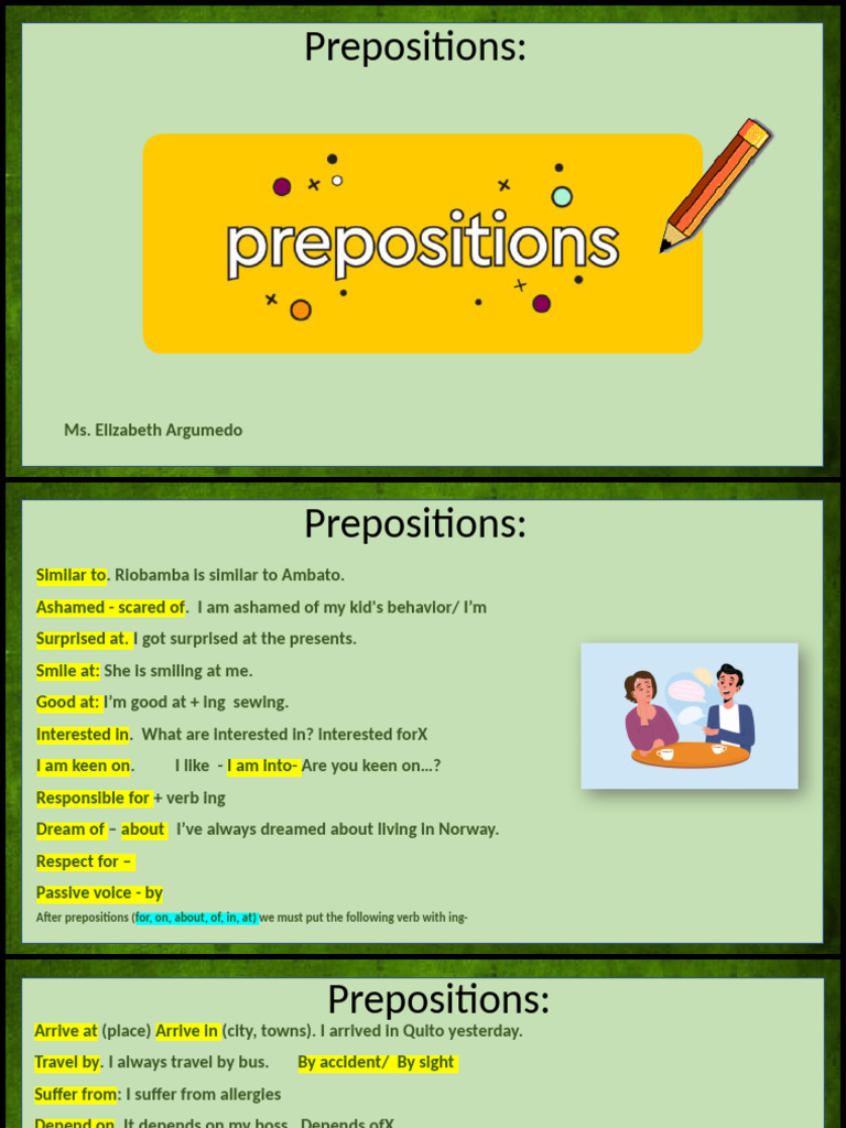 Essential Prepositions Guide | PDF