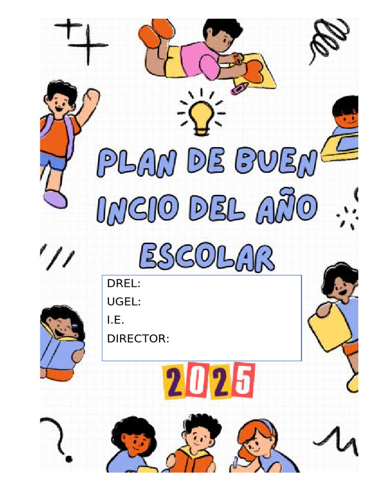 Plan de Buen Inicio Escolar 2025 | PDF | Educación primaria | Escuelas