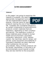 E Wastes Management