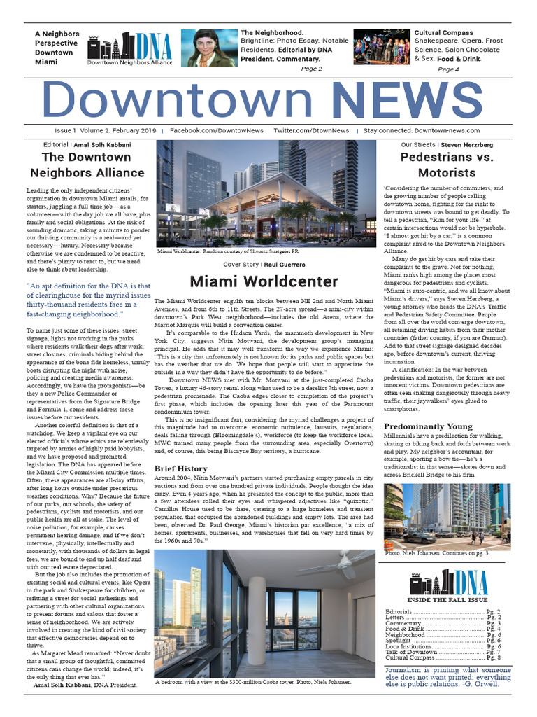 Downtown Spring Issue February 2019 Svc2228 | PDF | Miami | Traffic