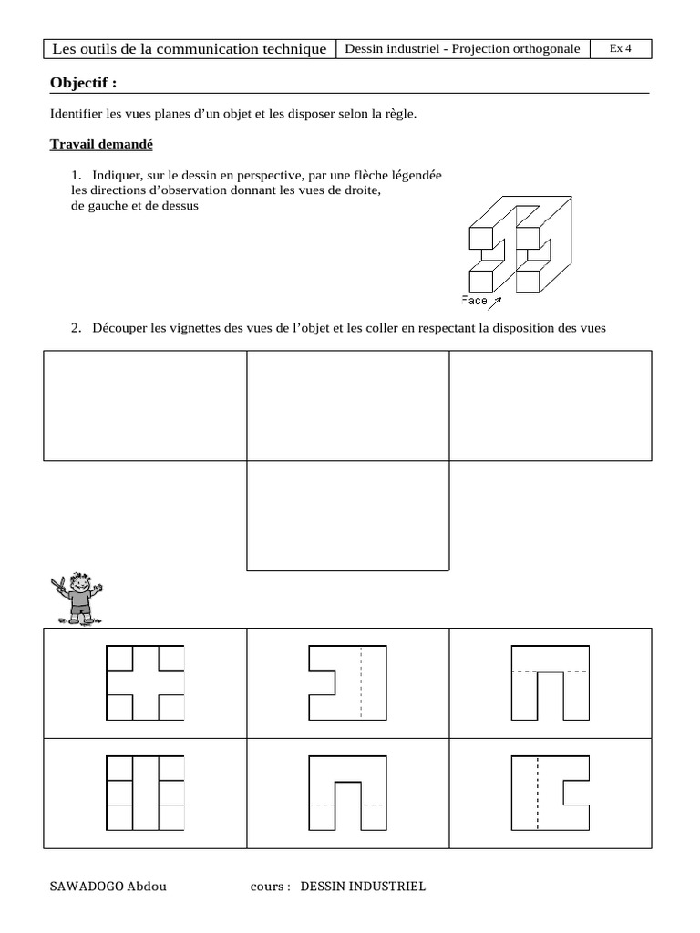 Vues planes en projection orthogonale | PDF