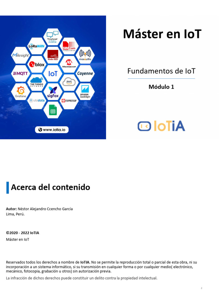 Fundamentos Esenciales del IoT | PDF | Internet de las Cosas ...