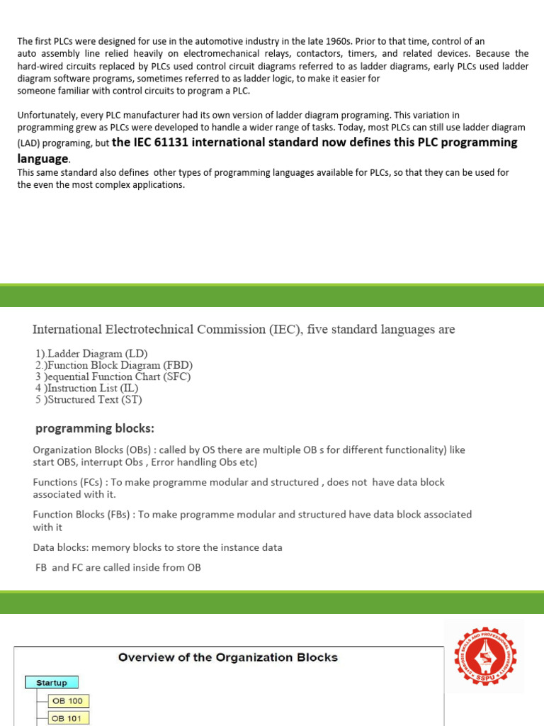 PLC Programming Basics and Standards | PDF | Programmable Logic ...